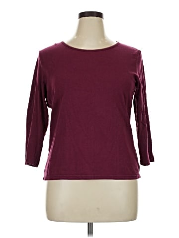 Villager Sport by Liz Claiborne 3/4 Sleeve T-Shirt (view 1)