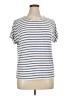 Green Envelope Stripes Blue Short Sleeve T-Shirt Size XL - photo 1