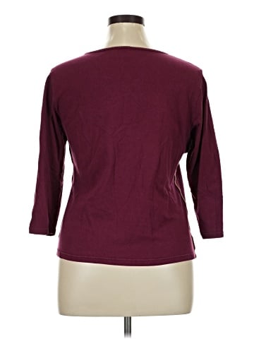 Villager Sport by Liz Claiborne 3/4 Sleeve T-Shirt (view 2)