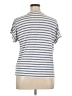 Green Envelope Stripes Blue Short Sleeve T-Shirt Size XL - photo 2