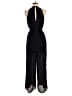 Alya 100% Polyester Solid Black Jumpsuit Size M - photo 2