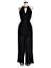 Alya 100% Polyester Solid Black Jumpsuit Size M - photo 1