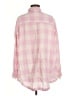 Free People Checkered-gingham Pink Long Sleeve Button-Down Shirt Size M - photo 2
