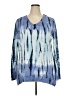 Green Tea Blue Long Sleeve Henley Size XXL - photo 1