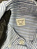 Crewcuts 100% Cotton Chevron-herringbone Blue Long Sleeve Button-Down Shirt Size 10 - photo 3