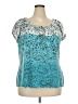 DressBarn Teal Short Sleeve Blouse Size 18 - photo 1