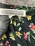 Pleione 100% Polyester Floral Black Short Sleeve Blouse Size M - photo 7