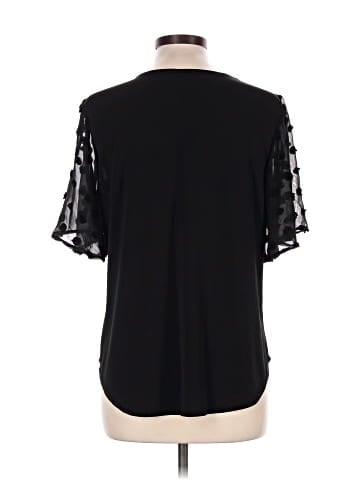 NY Collection Short Sleeve Blouse (view 2)