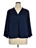 Vince Camuto 100% Polyester Blue 3/4 Sleeve Blouse Size XL - photo 1