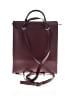 OAD New York 100% Leather Burgundy Backpack One size - photo 2