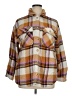 Ultra Flirt Plaid Brown Ivory Jacket Size XL - photo 1