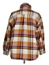 Ultra Flirt Plaid Brown Ivory Jacket Size XL - photo 2