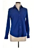 Fred David Blue Long Sleeve Blouse Size M - photo 1