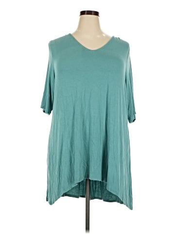 LOGO by Lori Goldstein Short Sleeve Top (view 1)