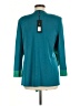 misook Color Block Solid Green Teal Cardigan Size M - photo 2