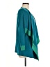 misook Color Block Solid Green Teal Cardigan Size M - photo 4