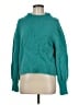 Eleven Six Solid Teal Wool Pullover Sweater Size M - photo 1