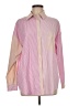 Lucy Paris Color Block Pink Long Sleeve Button-Down Shirt Size M - photo 1