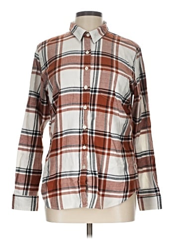 Weatherproof Long Sleeve Button-Down Shirt (view 1)
