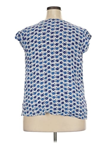 Skies Are Blue Short Sleeve Blouse (view 2)