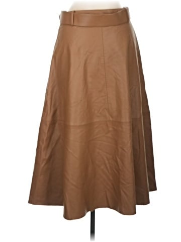 Zara Faux Leather Skirt (view 2)