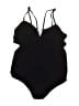 Torrid Solid Black One Piece Swimsuit Size 2X Plus (2) - photo 1