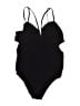 Torrid Solid Black One Piece Swimsuit Size 2X Plus (2) - photo 2