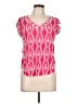 Solitaire Pink Short Sleeve Blouse Size L - photo 1