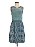 Max Studio Print Teal Casual Dress Size M - photo 1