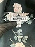 Express Outlet 100% Polyester Floral Black Long Sleeve Blouse Size L - photo 7