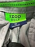 Izod Golf 100% Polyester Solid Gray Khaki Shorts Size 10 - photo 3