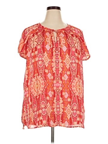 Liz Claiborne Short Sleeve Blouse (view 1)