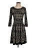Max Studio Paisley Black Casual Dress Size S - photo 1