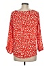 West Kei 100% Polyester Red 3/4 Sleeve Blouse Size M - photo 2