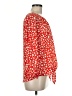 West Kei 100% Polyester Red 3/4 Sleeve Blouse Size M - photo 4
