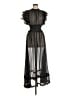 Elliatt 100% Polyester Polka Dots Black Cocktail Dress Size M - photo 1