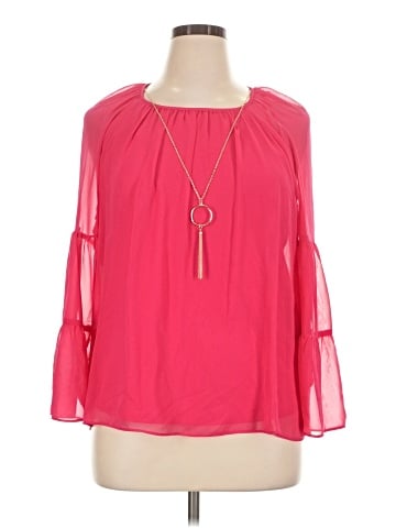 JM Collection 3/4 Sleeve Blouse (view 1)
