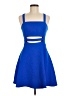 Express Solid Blue Cocktail Dress Size 6 - photo 1