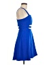 Express Solid Blue Cocktail Dress Size 6 - photo 4