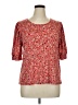 CeCe Red Short Sleeve Blouse Size XL - photo 1
