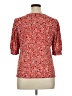 CeCe Red Short Sleeve Blouse Size XL - photo 2