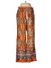 E by Eloise Paisley Orange Casual Pants Size M - photo 1