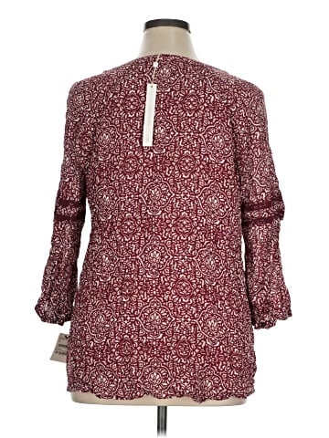Caslon 3/4 Sleeve Blouse (view 2)