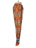 E by Eloise Paisley Orange Casual Pants Size M - photo 4