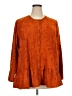 LOGO by Lori Goldstein Orange 3/4 Sleeve Blouse Size 2X - photo 1