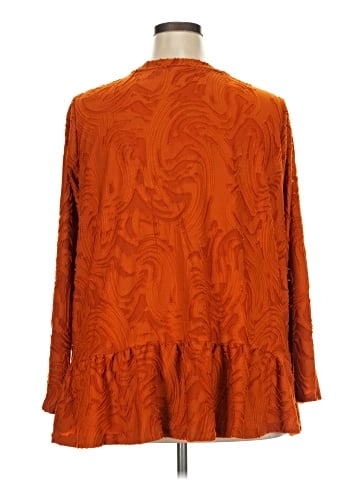 LOGO by Lori Goldstein 3/4 Sleeve Blouse (view 2)