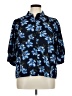 CeCe 100% Polyester Blue 3/4 Sleeve Blouse Size XL - photo 1