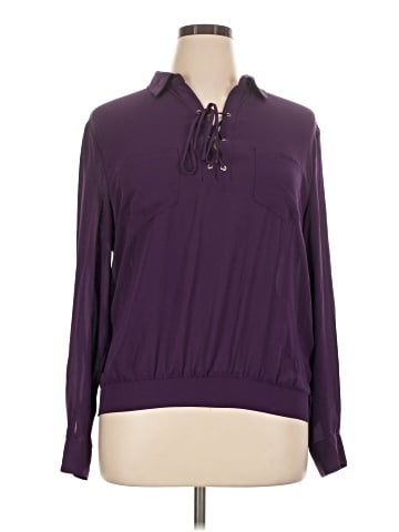 New York & Company Long Sleeve Blouse (view 1)