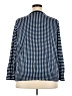 Lands' End Checkered-gingham Blue Long Sleeve Blouse Size 2X - photo 2
