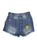Missguided 100% Cotton Graphic Blue Denim Shorts Size 0 - photo 2